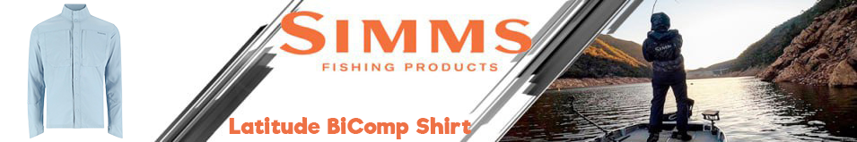 Simms Latitude BiComp Shirt, Steel Blue