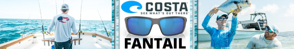 Costa Fantail 580 P Matte Gray/Blue Mirror