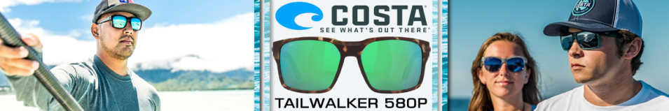 Costa Tailwalker 580P Matte Wetlands/Green Mirror 580P