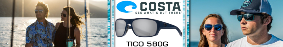 Costa Tico 580G Matte Midnight Blue/Gray Silver Mirror 580G