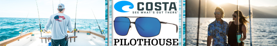 Costa Pilothouse 580P Matte Black + Matte Black/Black/Blue Mirror 580P