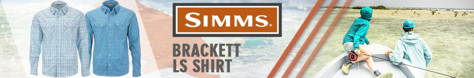 Simms Brackett LS Shirt, Sky Classic Plaid