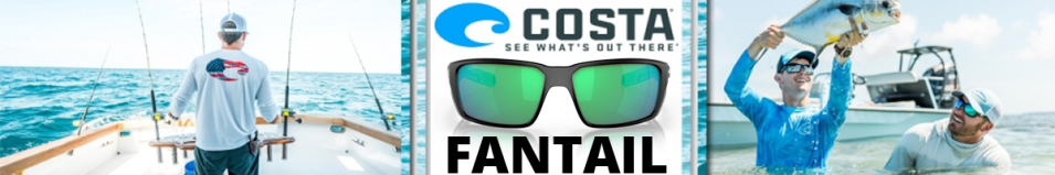 Costa Fantail 580 P Matte Black/Green Mirror