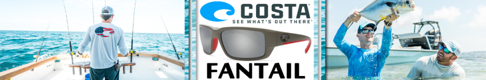 Costa Fantail 580 P Race Gray/Gray Silver Mirror