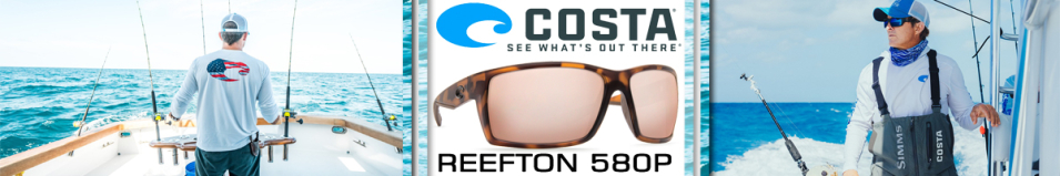 Costa Reefton 580P Retro Tortoise/Copper Silver Mirror 580G