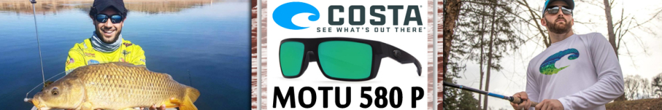 Costa Motu 580 P Blackout/Green Mirror