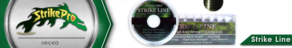 Strike Pro Strike Line зелёно-чёрная 100m