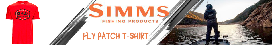 Simms Fly Patch T-Shirt, Adobe Heather