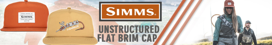 Simms Unstructured Flat Brim Cap, Camel