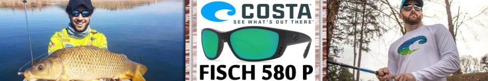 Costa Fisch 580 P Blackout/Green Mirror