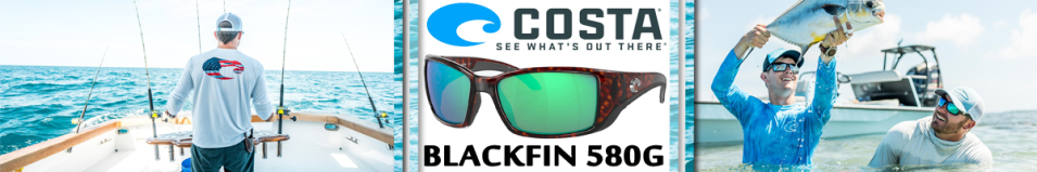 Costa Blackfin 580G Tortoise/Green Mirror 580G