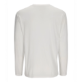 Футболка Simms Logo LS Shirt, White, M