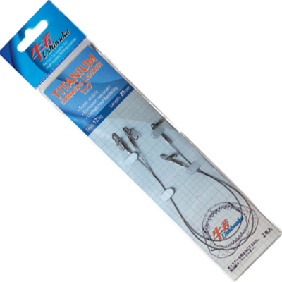 Поводок Ushiwaka Titanium Strands UTS72012, 1х7, 12кг/20см, 2шт