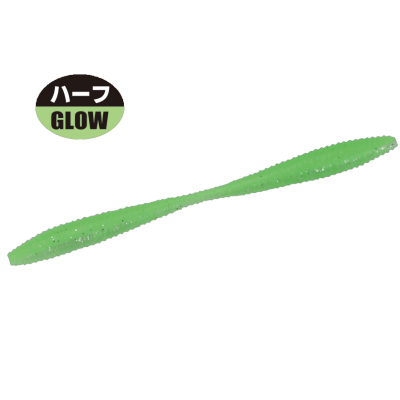 Силиконовая приманка Gan Craft Aji-Bakusui 2.4" цв. #012-Night Lime (8pc)