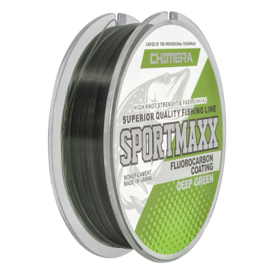 Леска Chimera Sportmaxx Fluorocarbon Coating Deep Green 100m # 0.25