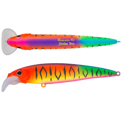 Воблер Strike Pro Beakster 90, 90 мм, 8,6 гр. цвет: A244S Parrot Mat Tiger (EG-124B#A244S) (9930351)