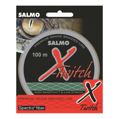 Леска плет. Salmo X-Twitch 100m 0.12mm