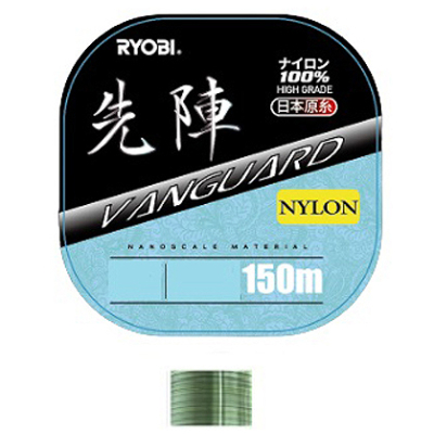 Леска Ryobi Vanguard 150m оливковая #2.0, 0.235mm, 4.8kg