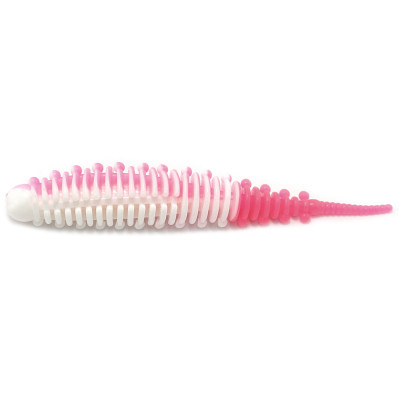 Силиконовая приманка Boroda Baits Mexer 90 mm БЕЛЫЙ/ЯРКО-РОЗОВЫЙ (White/Acid Pink)