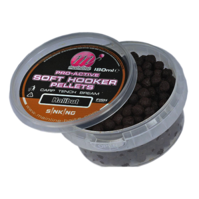 Пеллетс насадочный Mainline Pro-Active Hooker Pellets 180гр Halibut M05030  (палтус)