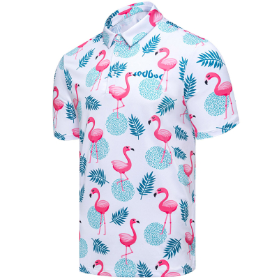 Рубашка поло c УФ защитой Redbor Kaper Chilly UV 50+ Flamingo/White р-р XL