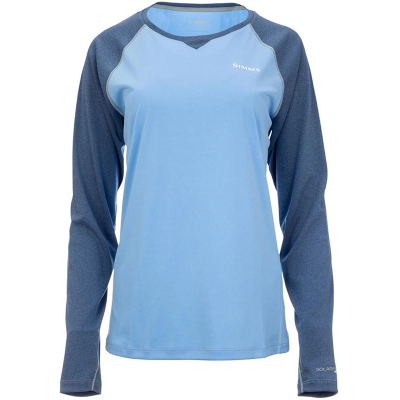 Термофутболка Simms Women's Solarflex Crewneck, Cornflower Heather, S
