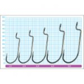 Крючок офсетный Owner Offset Shank Wide Gap Red №1/0 6шт