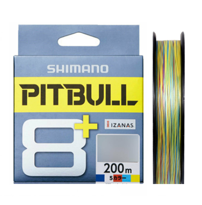 Шнур PE Shimano LD-M61T PITBULL 8+ 200m 10M*5 color #0.5 12.2LB