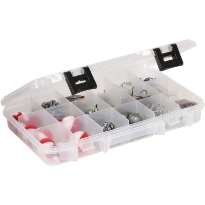 Коробка Plano 2361800 18 Comp W Tab P Clr Blkh Latch (27.6cm x 18.6cm x 4.4) (1563734)