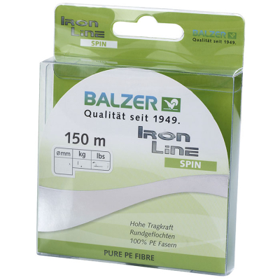 Шнур плетенный Balzer Iron Line 4x Fluo Green 150m 0,10 мм (12632 010)