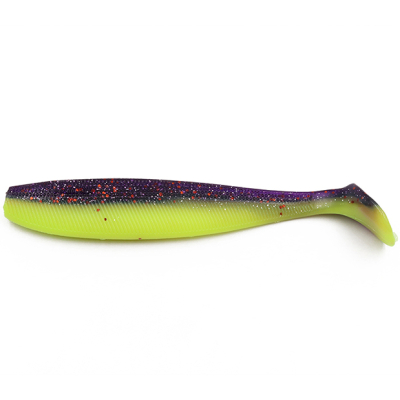 Силиконовая приманка Yaman Sharky Shad 4,5" цвет #26 - Violet Chartreuse (уп. 5 шт.)