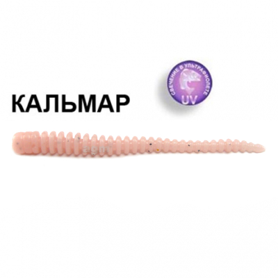 Силиконовая приманка Crazy Fish Cruel Leech 8-55-53-6 кальмар цв. white pink (бело-розовый)