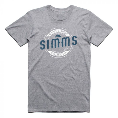 Футболка Simms Wader MT T-Shirt, Grey Heather, L