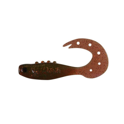 Твистер Dragon Hitman 2"/5cm 20 шт. MOTOR OIL red glitter