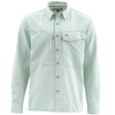 Рубашка Simms Guide LS Shirt - Marl, Pale Green, M