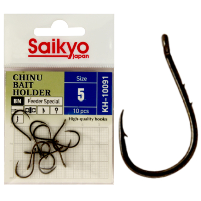 Крючки Saikyo KH-10091 BN CHINU BAIT HOLDER №3 (10 шт.)