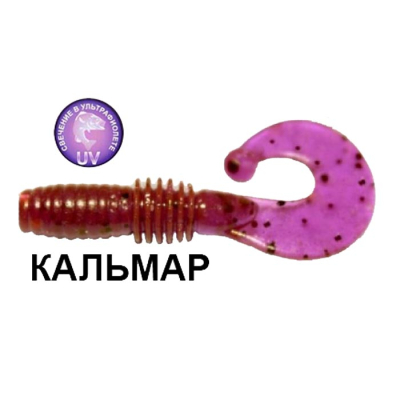 Силиконовая приманка Crazy Fish Power Mace 10-4-12-6 кальмар цв. ultraviolet (ультрафиолет)