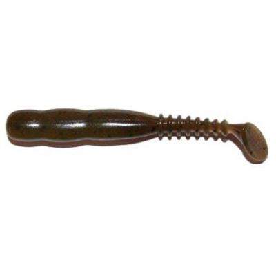 Силиконовая приманка Reins Rockvibe Shad 4" цв. 002 Green Pumpkin