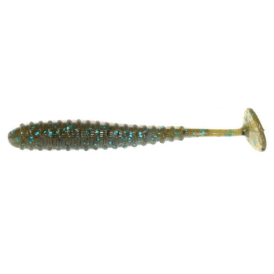 Силиконовая приманка Reins Aji Adder Shad 3" цв. 005 Green Pumpkin Blue