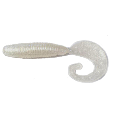 Силиконовая приманка Reins Fat G Tail Grub 3" цв. 014-319 Pearl White