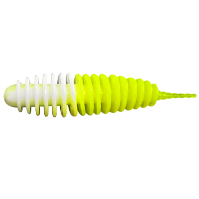 Силиконовая приманка Trout Bait Jumbo 65 Сыр цв. 12 (White-Lemon)