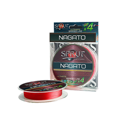 Шнур Sprut Nagato Hard Ultimate Braided Line x4 (140m/Hot Red/0,25mm/19,1kg)