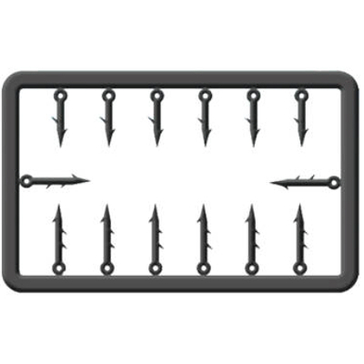 Держатель насадки для волосяного монтажа Cralusso - пластик (5-7мм) small - (2029-S)