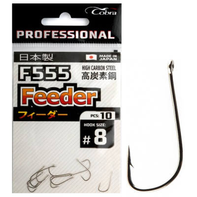 Крючки Cobra Pro FEEDER сер.F555 разм.014 10шт.