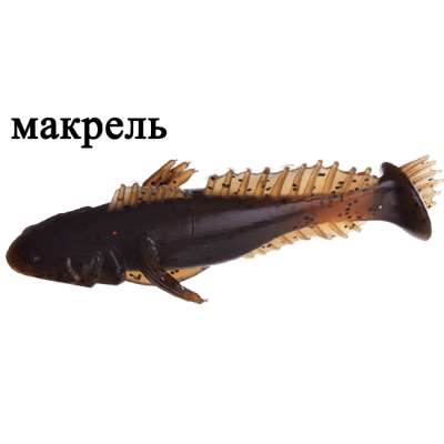 Силиконовая приманка Flagman Bullfish 2.5" цв. green pumpkin 7pc macrell