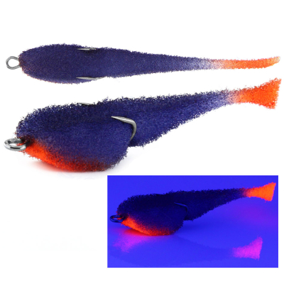 Мормыш Классическая Поролоновая рыбка с поджатым двойником 9 см, цв. 40 - крючок № 2