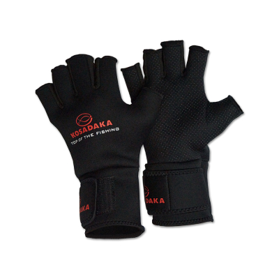 Перчатки неопр. Kosadaka Fishing gloves-17 обрез. 5 пал., черн., р-р L SGS17-L