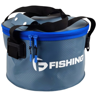 Ведро для прикормки с крышкой F-Fishing EVA 30х18см