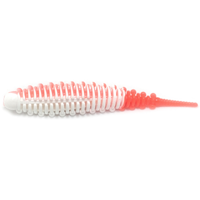 Силиконовая приманка Boroda Baits Mexer 90 mm БЕЛЫЙ/КРАСНЫЙ (White/Red)