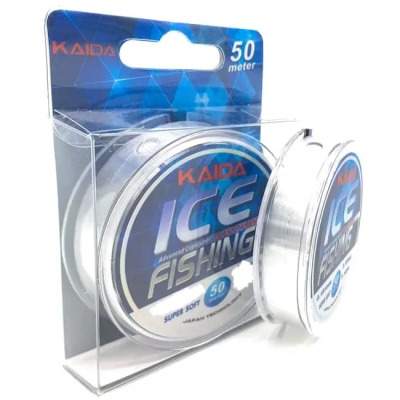 Леска Kaida ICE Fishing прозрачная 50м 0,09мм